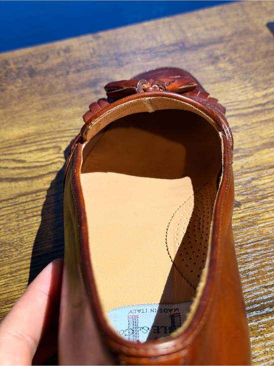 Camper Cognac Leather Tassel Kiltie Loafers main image 4
